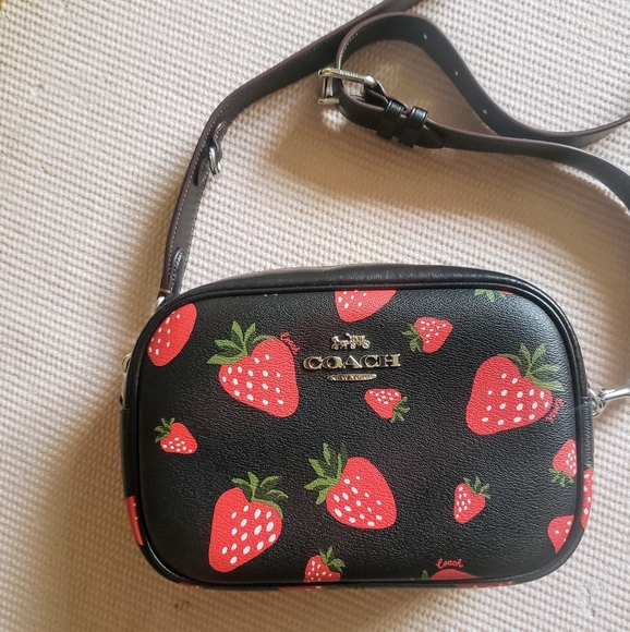 Coach Handbags - Coach Jamie Camera Bag Wild Strawberry Print